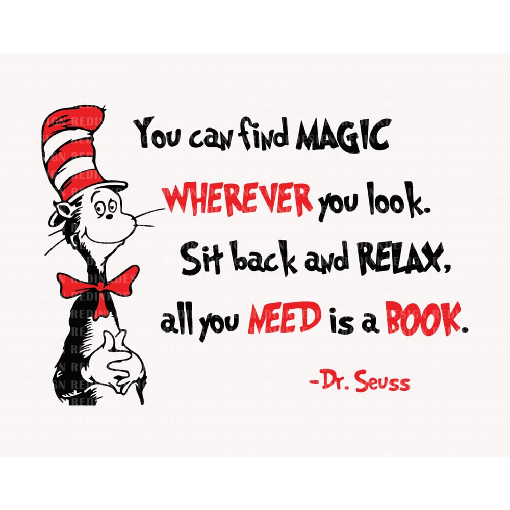 You Can Find Magic SVG, Dr.Suess Svg, Cat In The Hat Svg, Dr.Suess Day Png, Read Across America Svg, Thing 1 Thing 2, Teacher Life Png.jpg