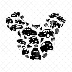 mcqueen mickey ears svg, cars png, cars cricut svg, lightning mcqueen svg, png cars sublimation design, digital file, in