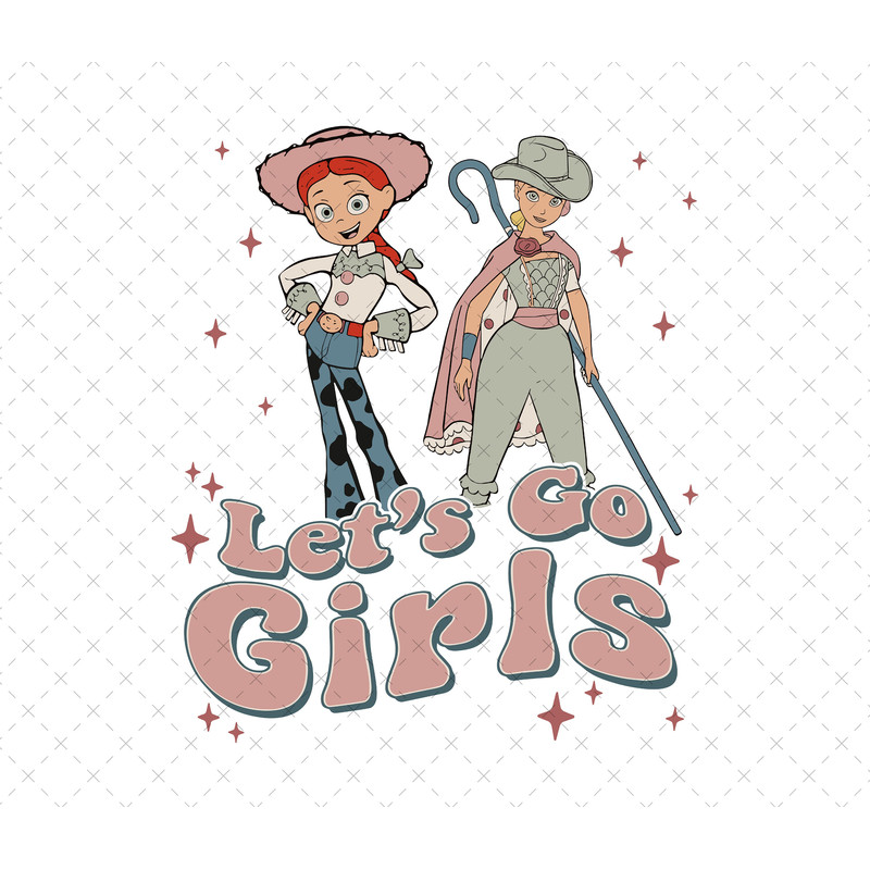 Toy Story Let's go Girls Png, Retro Toy Story Png, Toy Story Png, Jessie Png, Cowboy Girls Png, Girls Squad Png, Only Png, Digital File.jpg