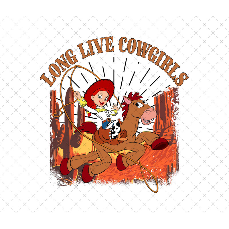 Toy Story Long Live Cowgirls Png Svg, Retro Toy Story Png, Toy Story Png, Toy Story Svg, Jessie Svg, Jessie Png, Cowgirls Png Svg.jpg