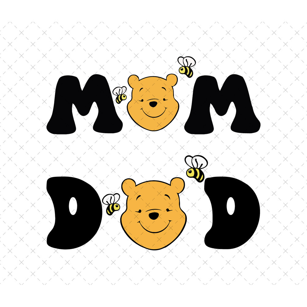Winnie Dad Mom Png Svg, Winnie Png, Winnie Svg, Winnie Dad and Mom Svg, Svg Files For Cricut Sublimation, Winnie Family Png, Digital File.jpg
