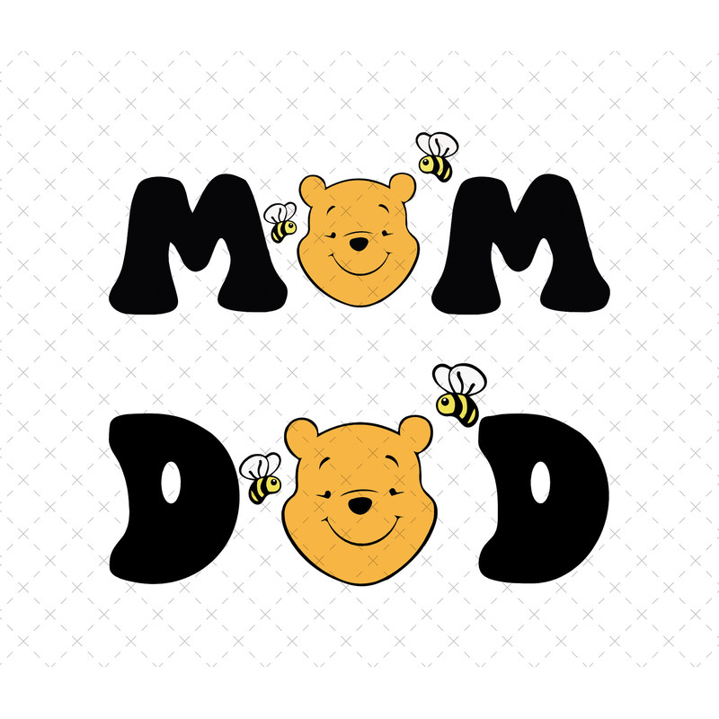 Winnie Dad Mom Png Svg, Winnie Png, Winnie Svg, Winnie Dad and Mom Svg, Svg Files For Cricut Sublimation, Winnie Family Png, Digital File.jpg