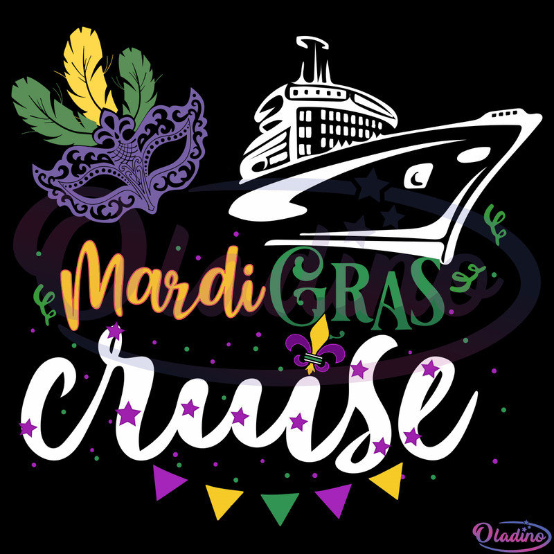 Mardi Gras Cruise Cruising Mask Cruise Ship SVG Digital File.png