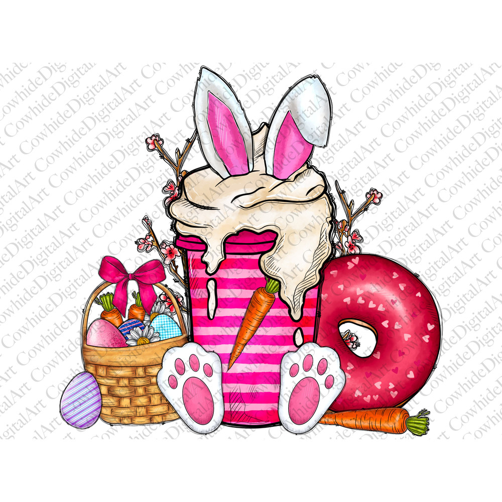 Easter coffee cups png sublimation design download, easter png, png, coffee cups png, easter life png, sublimate designs download.jpg