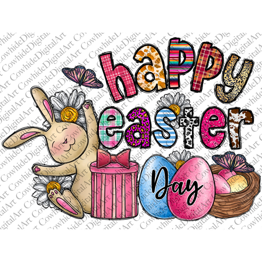 Happy Easter Day Png, Easter Sublimation Png, Easter Bunny Wreath Png,Easter Png, Easter Cross Png,Digital Download, Happy Easter Day.jpg