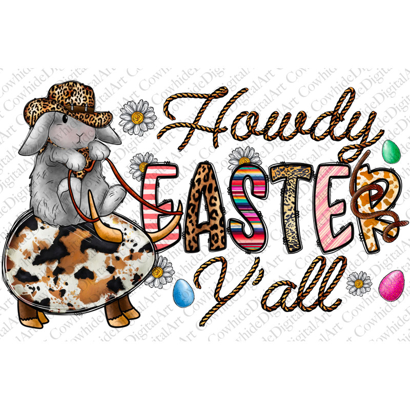 Western Howdy Easter y'all png sublimation design download, Happy Easter Day png, western Easter, sublimate designs download, Western Rabbit.jpg