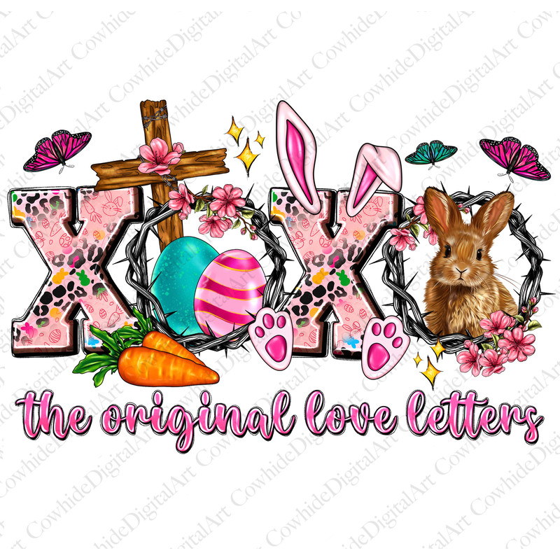XOXO The Original Love Letters Png, Sublimation Design, XOXO Png, XOXO Easter Png, True Story Png, Love Like Jesus, Digital Download, Easter.jpg