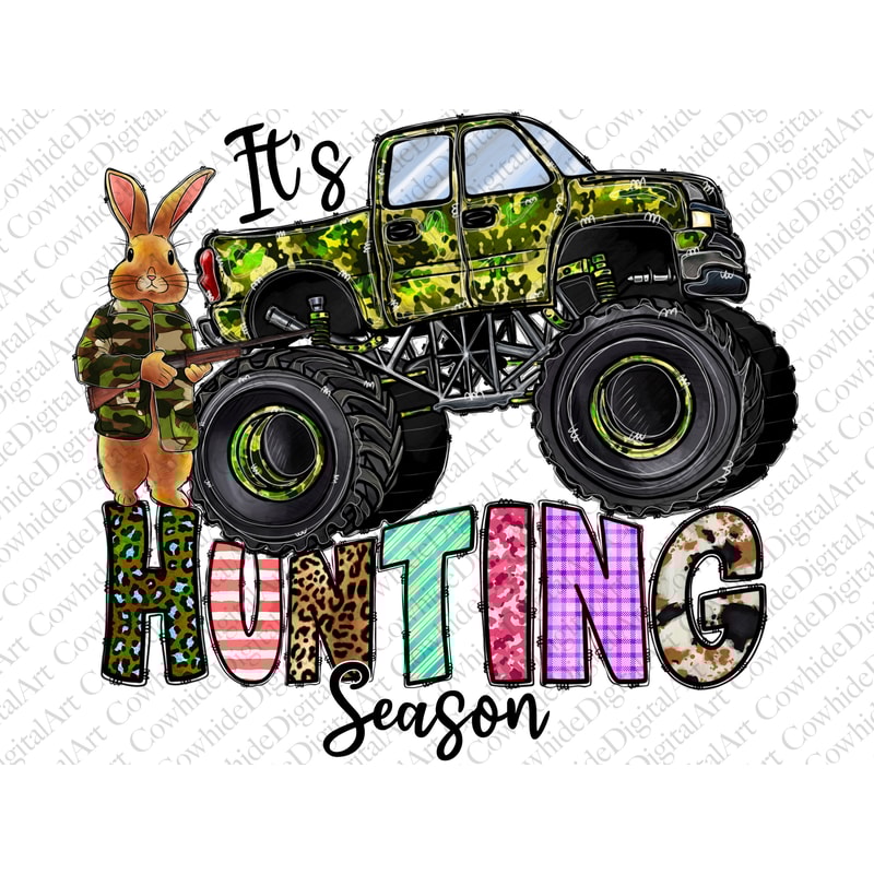 It's Hunting Season Easter Egg Png, Easter Day Png, Easter Day Truck Png, Easter Day Cut Files, Easter Png,Rabbit,sublimate designs download.jpg