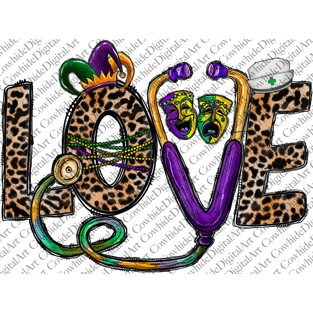 Love Mardi Gras Nurse, Nurse Leopard Plaid, Mardi Gras Nurse Png, Happy Mardi Gras Y’all PNG,Mardi Gras PNG,Sublimation PNG Design,Nurse Png.jpg