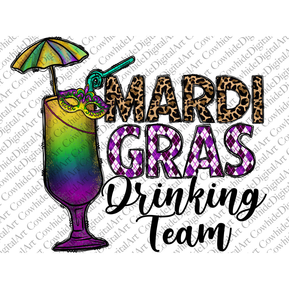 Mardi Gras Drinking Team PNG, Mardi Gras Symbol, Mardi Gras PNG, Leopard, Drinking, Mardi Gras Drinking, Digital Download,Sublimation Design.jpg