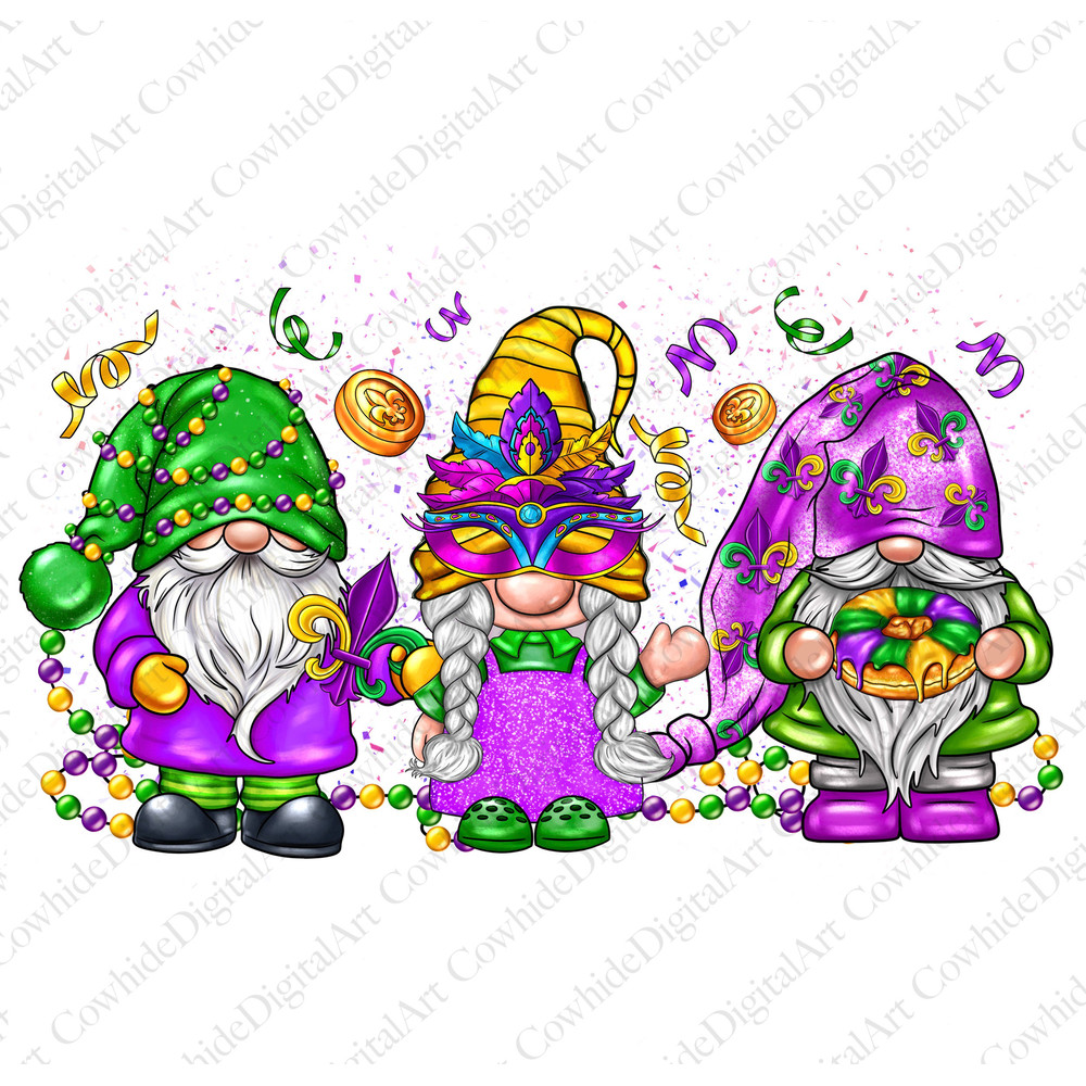 Mardi Gras Gnomes Png Sublimation Design,Mardi Gras Png,Mardi Gras Gnome Png,Gnome Png,Fleur De Lis Png,St Patricks Day png,Digital Download.jpg