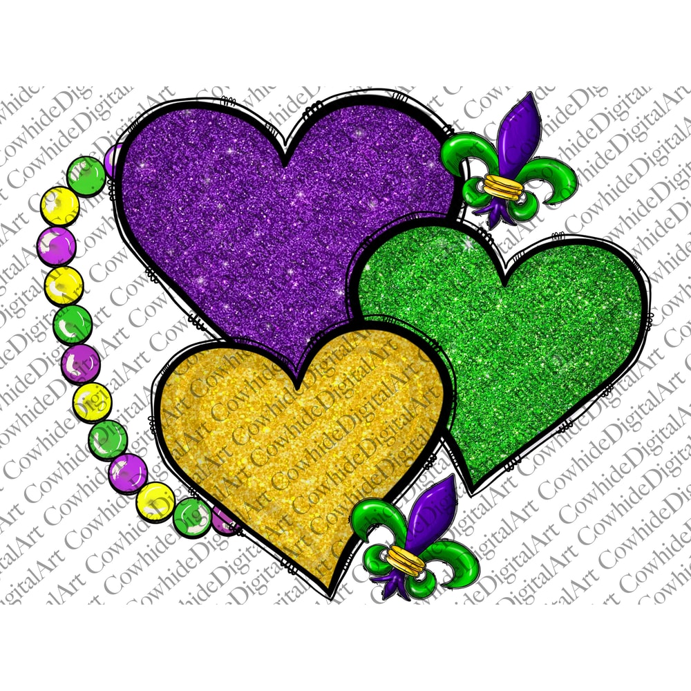 Mardi Gras Heart Sublimation PNG Design, Heart Png, Digital Download, Happy Mardi Gras, Mardi Gras, Mardi Gras Png, Mardi Gras Sublimation.jpg