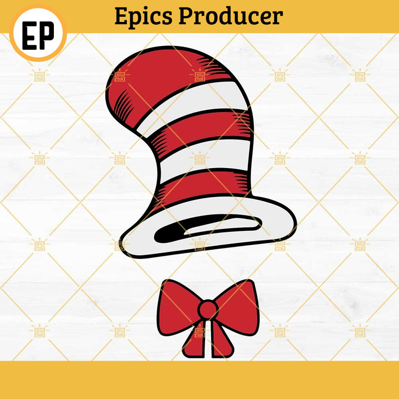 Dr Seuss Hat SVG, Cat In The Hat SVG, Read Across America SVG.jpg
