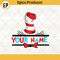 Dr Seuss Hat SVG, Personalized Custom Name SVG, Cat In The Hat SVG PNG DXF EPS.jpg