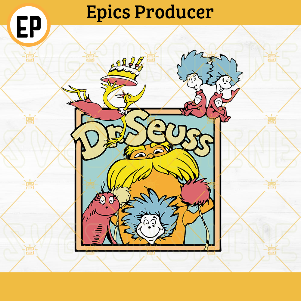 Dr Seuss SVG, The Lorax SVG, Dr Seuss Thing 1 Thing 2 SVG PNG DXF EPS Cut Files.jpg