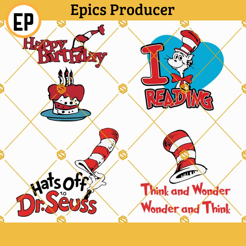 Hats Off To Dr Seuss SVG, I Love Reading Think And Wonder Dr Seuss SVG Bundle Files, Dr Seuss Svg, Reading Svg, Dr Seuss Happy Birthday Svg.jpg