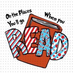 oh the places you will go when you read png, cat in the hat png, dr seuss png, read across america png, thing 1 thing 2,