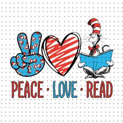 peace love read png, cat in the hat png, dr seuss png, read across america png, thing 1 thing 2 png, love reading png, d