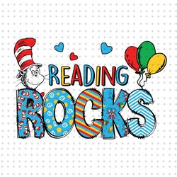 read rock png, cat in the hat png, dr seuss png, read across america png, thing 1 thing 2 png, love reading png, dr seus