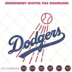 la dodgers machine embroidery designs file