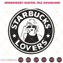 taylor swift starbucks lovers embroidery designs