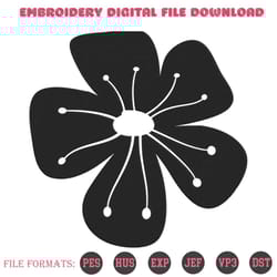 flower line embroidery designs file, flower machine embroidery