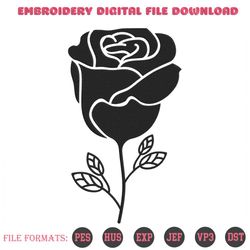 flower rose style embroidery designs file, flower machine