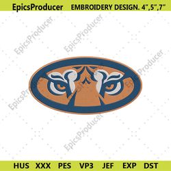 auburn tigers eyes embroidery design, ncaa auburn tigers design