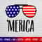 America Glasses Svg, Merica Svg, 4th of July Svg, Svg Files, Patriotic Svg, Instant Svg.jpg