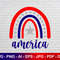 American Rainbow Svg, July 4th svg, Patriot Svg File, America Svg File, Instant Svg.jpg