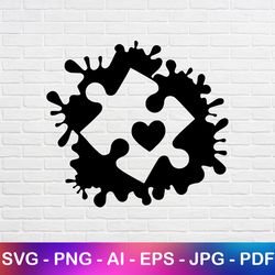 autism svg, autism puzzle piece, autism awareness for cricut