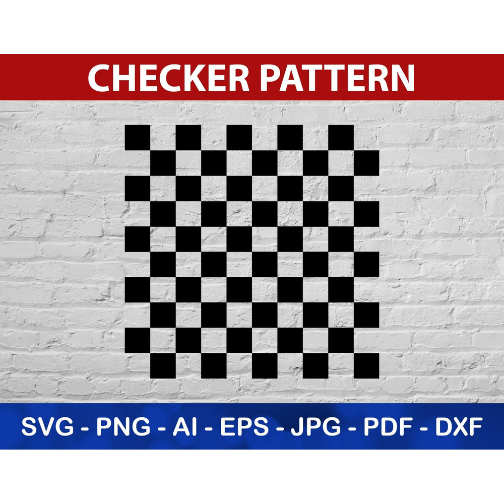 Checker Pattern Svg, Black and White Checker Board Png, Jpg, Instant Download 1.jpg