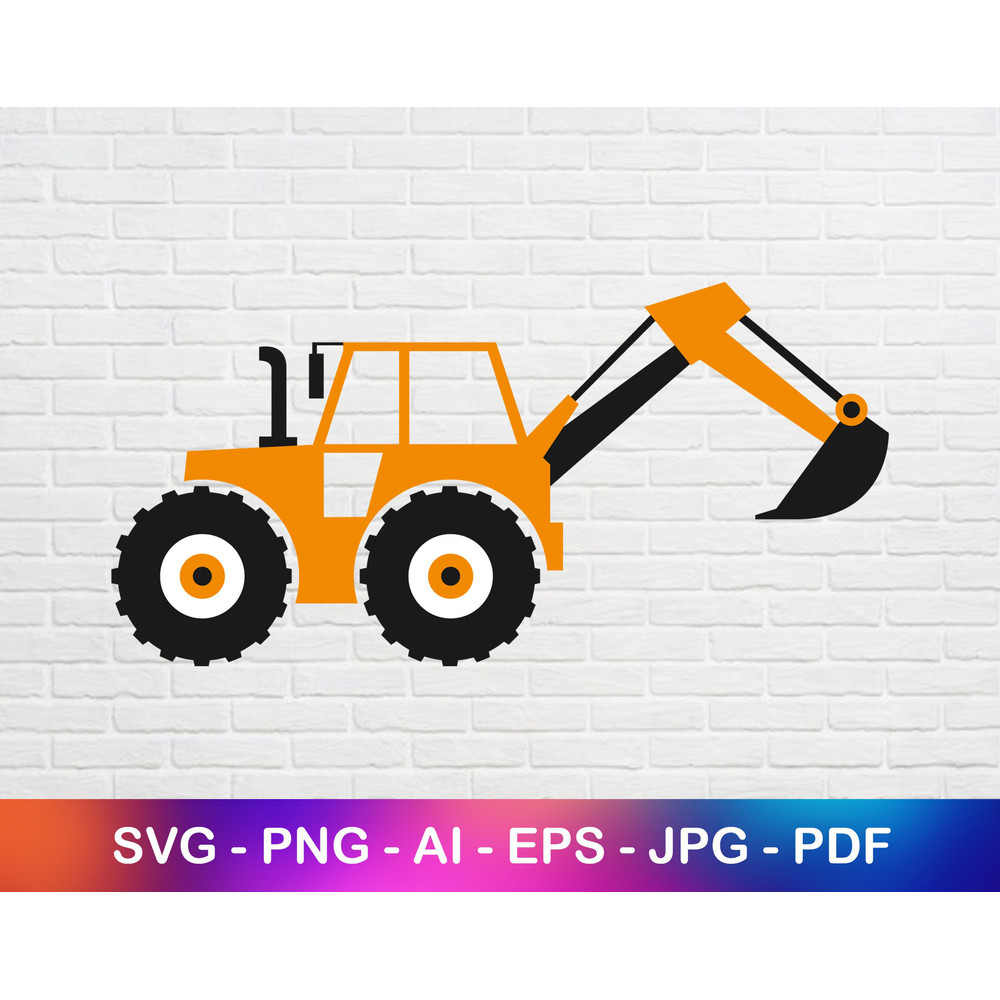 Excavator Svg, Shirt Design Png, Jpg, Pdf Files for Commercial and Personal Use.jpg