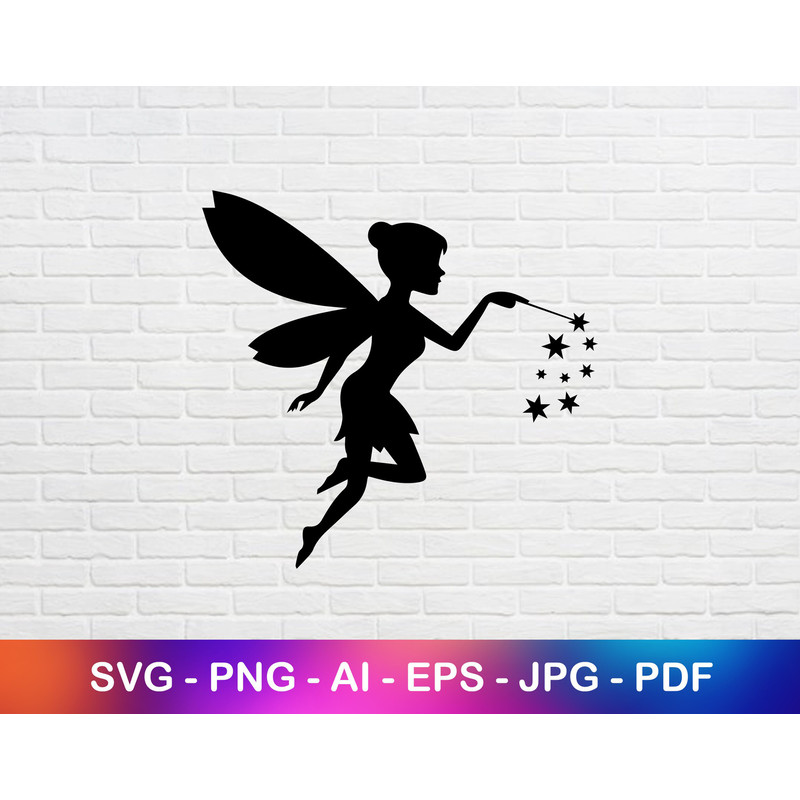 Fairy Svg, Tooth Fairy Png, Tinkerbell Character Silhouette.jpg
