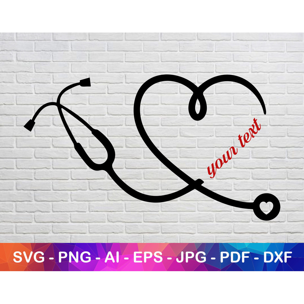 Heart Stethoscope Svg, Essential Worker Nurse and Doctor Design.jpg