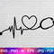 Heartbeat Nurse Svg File, Silhouette Svg, Nurse Svg, Heartbeat Svg, Instant Svg File, Health Svg, Instant Svg.jpg