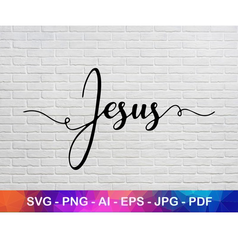 Jesus Handwriting Svg Cut File, Christ Svg.jpg