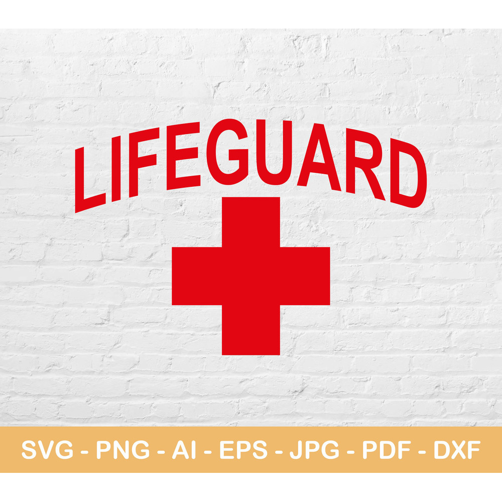 Lifeguard Svg, Life Guard Svg, Red Svg, Instant Svg, Cricut Svg, Clipart, Svg Files.jpg