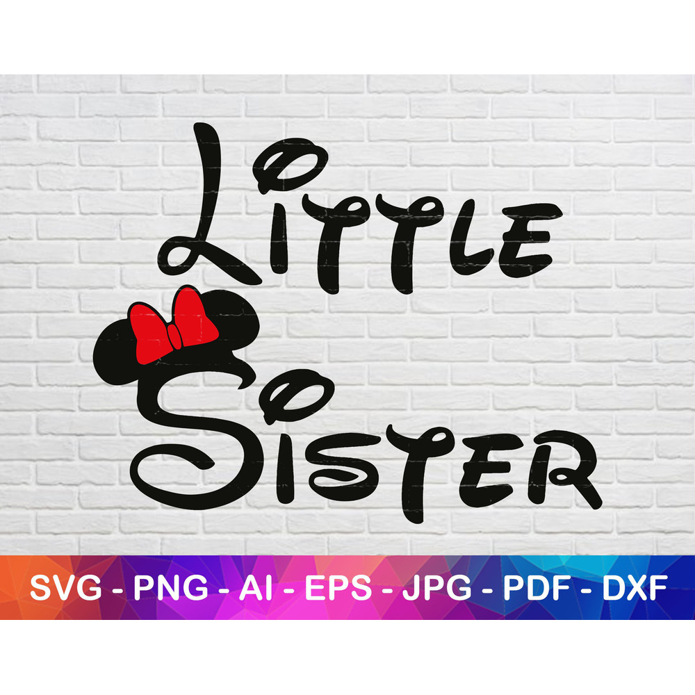 Little Sister Svg Shirt Gift for Sister's Birthday from Big Brother and Sister.jpg