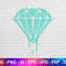 Melting Diamond Svg File, Melting Svg, Diamond svg, Blue Svg File, Instant Svg 1.jpg