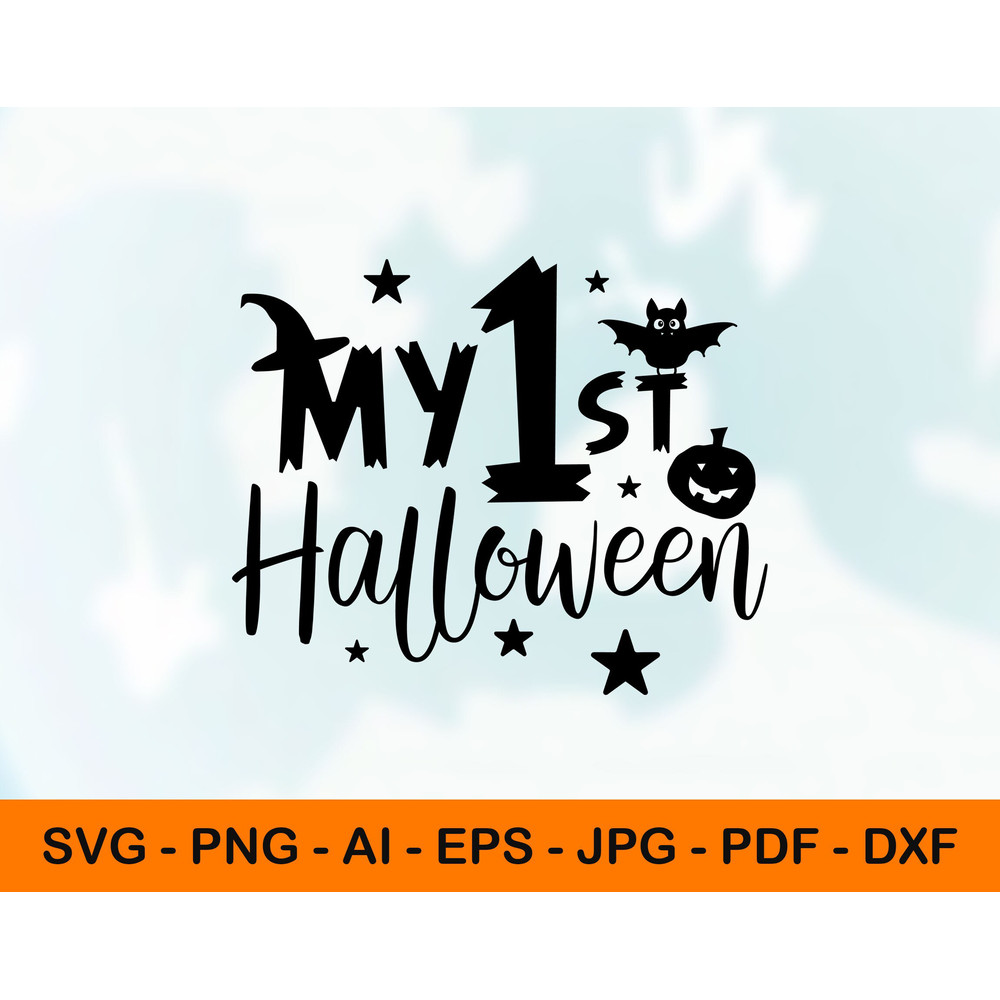 My 1st Halloween Svg, Halloween Onesie Png, Jpg, Pdf.jpg
