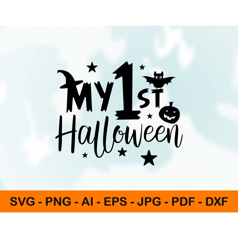 My 1st Halloween Svg, Halloween Onesie Png, Jpg, Pdf.jpg