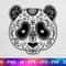Panda Skull Silhouette, Candy Skull Png, Jpg, Pdf, Eps, Dxf, Dia De Los Muertos.jpg