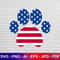 Paw Print American Flag Svg, USA Paw Svg, Dog Mom Svg, 4th of July Svg, Patriotic Svg, Instant Svg.jpg