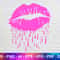 Pink Lips Svg, Valentines day Svg Files, Lips Silhouette, Instant Svg.jpg