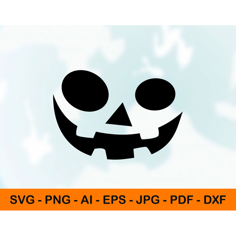 Pumpkin Face Svg, Pumpkin Face Shirt, Jack O Lantern Face Png, Jpg, Pdf.jpg