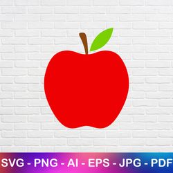 red apple svg, teacher clipart svg, school silhouette cut files, back to school