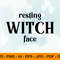 Resting Witch Face Svg, Witch Clipart, Png, Dxf Shirt Cut Files.jpg