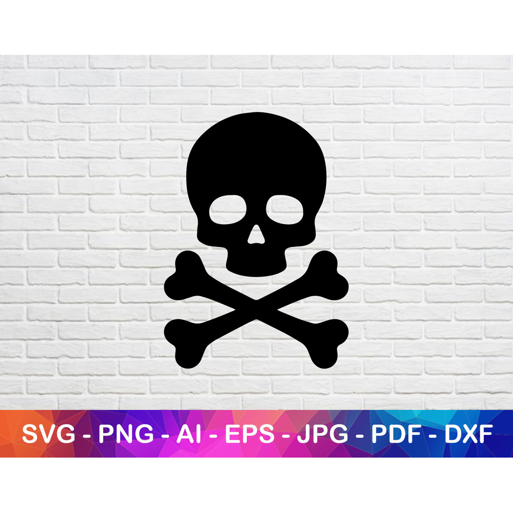 Skull Danger Sign Svg Png, Jpg, Instant Download.jpg