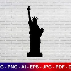 statue of liberty clip art, statue of liberty svg, statue of liberty silhouette, 4th of july svg, american freedom svg